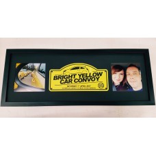 Bright Yellow Car Convoy Picture Frame Bright Yellow Car Convoy Picture Frame
